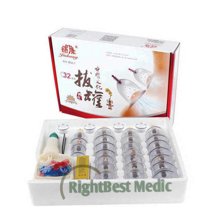 JinKang бренд банки 32 чашки банки/Hijama китайские традиционные Вакуумные Банки наборы Jingkang Набор банок
