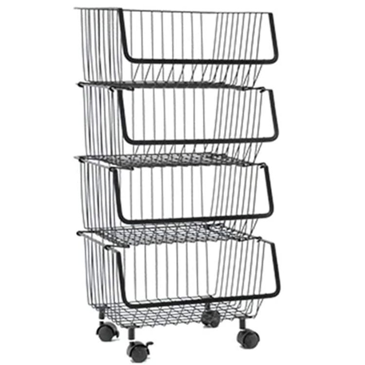 Черная Минималистичная современная металлическая тележка walmart k