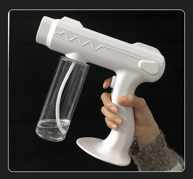 Wireless handhold nano sprayers gun Portable Blu-Ray Anion Nano Disinfection Spray Gun Nano Sterilizing Steam Gun