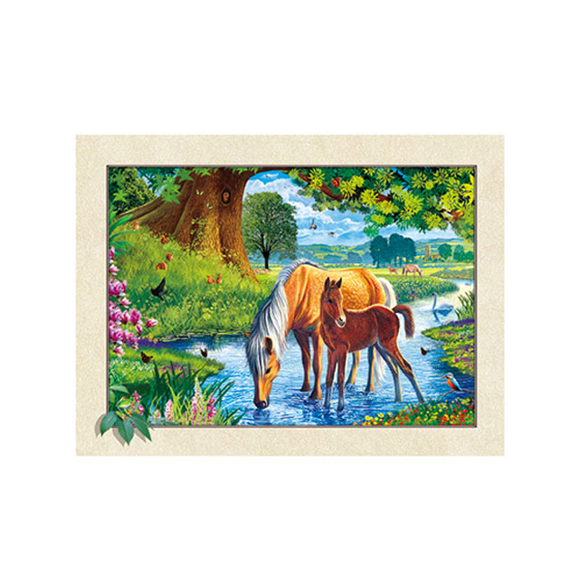 30x40 см 5D lenticular картина черная рамка 5d плакат с изображением лошади для украшения дома