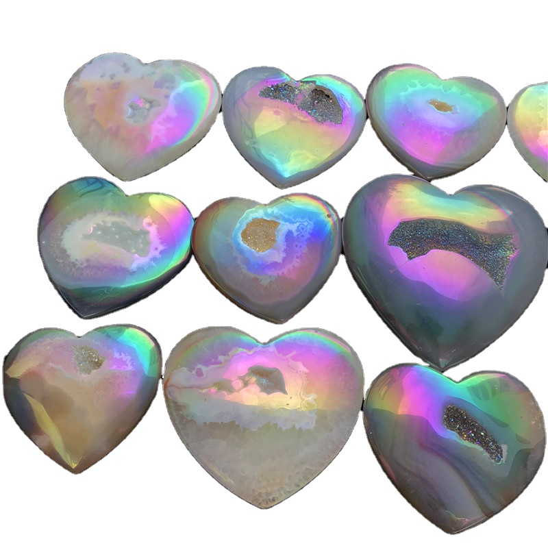 Оптовая продажа, высокое качество, кристалл Aura, сердце Angel Aura, агат, Goede Heart