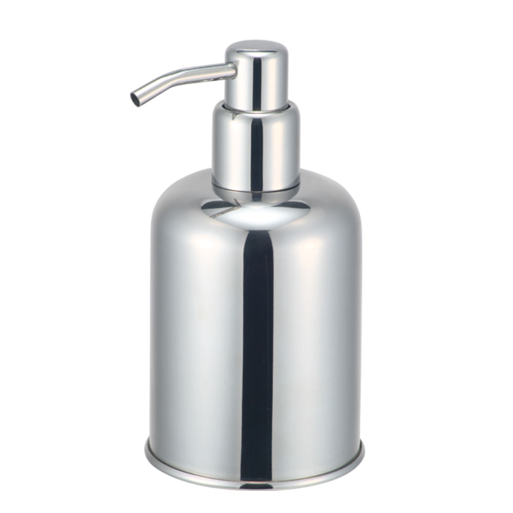 Longan Customized Logo Kitchen Empty 500Ml Hand Press Dishwashing Liquid Soap Dispenser Stainless Steel Bottle