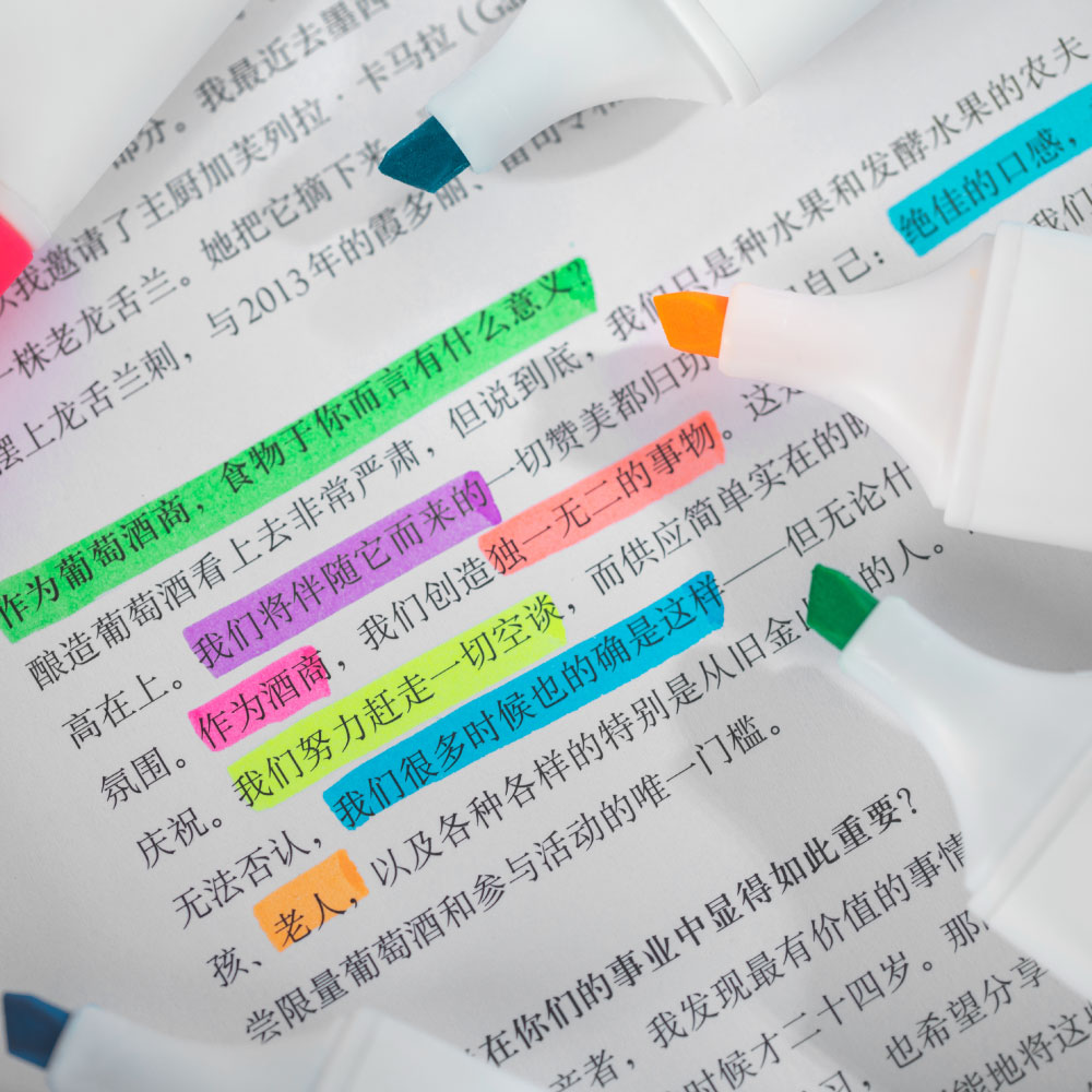 STA Custom logo mini highlighter marker pen 10 colors fat cute highlighter marker pen set
