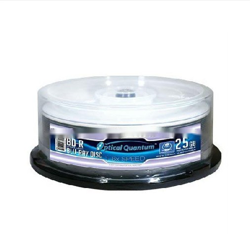 Оптический Quantum 6x Blu-Ray медиа белый тепловой концентратор для печати