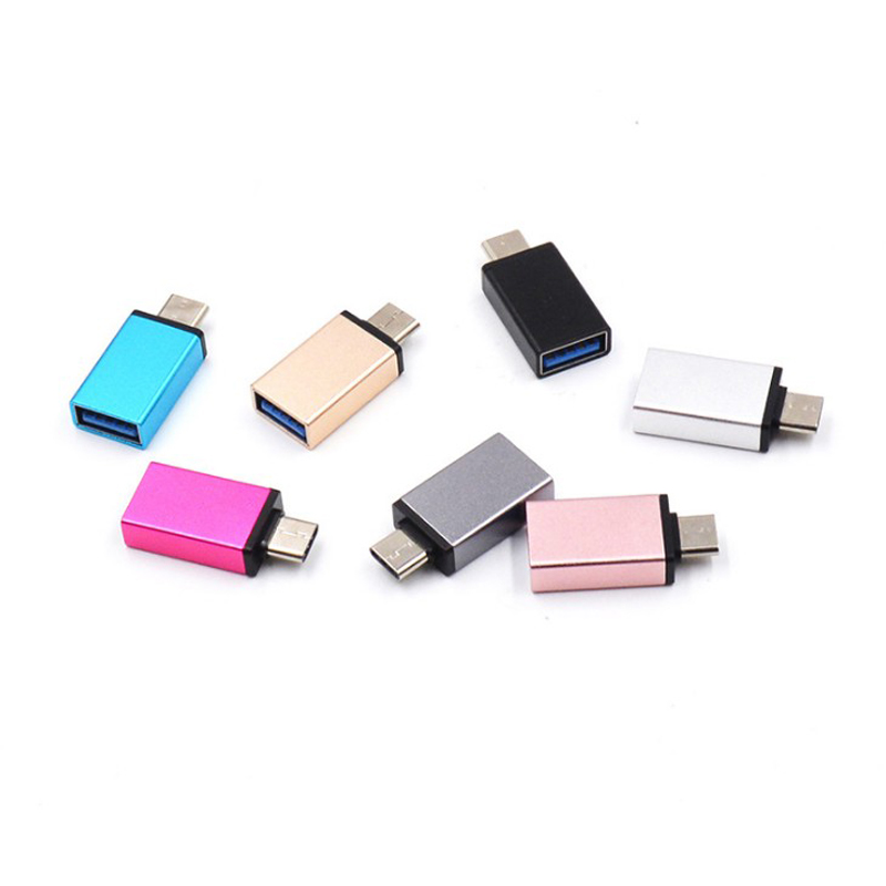 Переходник с Type C на USB 3,0, адаптер USB Type-C OTG, мини-адаптеры для MacBook Pro,Google Pixel 2,Note 8 S8
