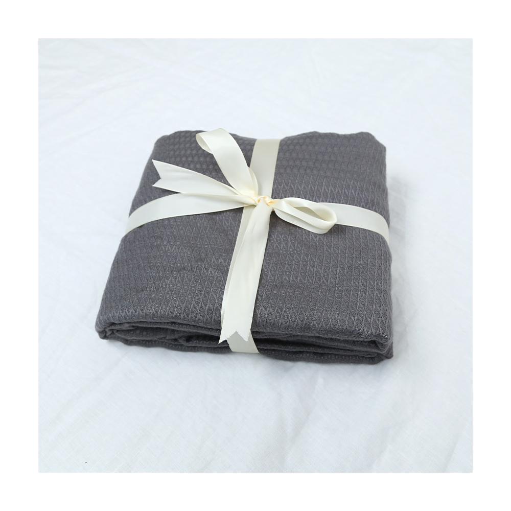 Cotton Thread Knitted Throw Cover Blankets knit Adult Chair Couch Fall Winter baby wrap waffle crinkle muslin blanket