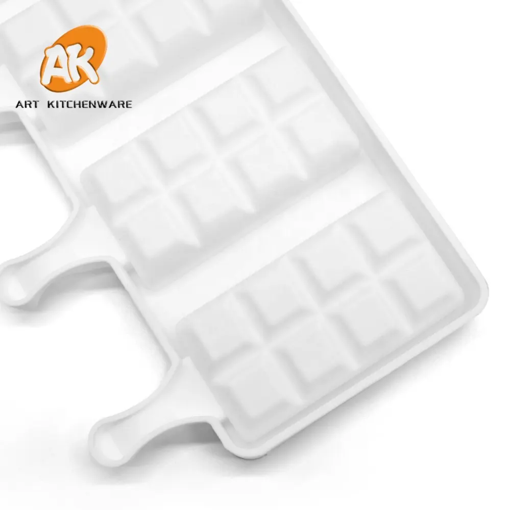 Силиконовая форма для мороженого AK 3 в 1, набор пресс-форм для мороженого с деревянными палочками для кухни