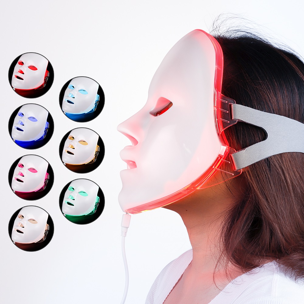 7 Color Led Facial Mask LED Korean Photon Therapy Face Mask Light Therapy Acne Wrinkle Removal Beauty Skin Care