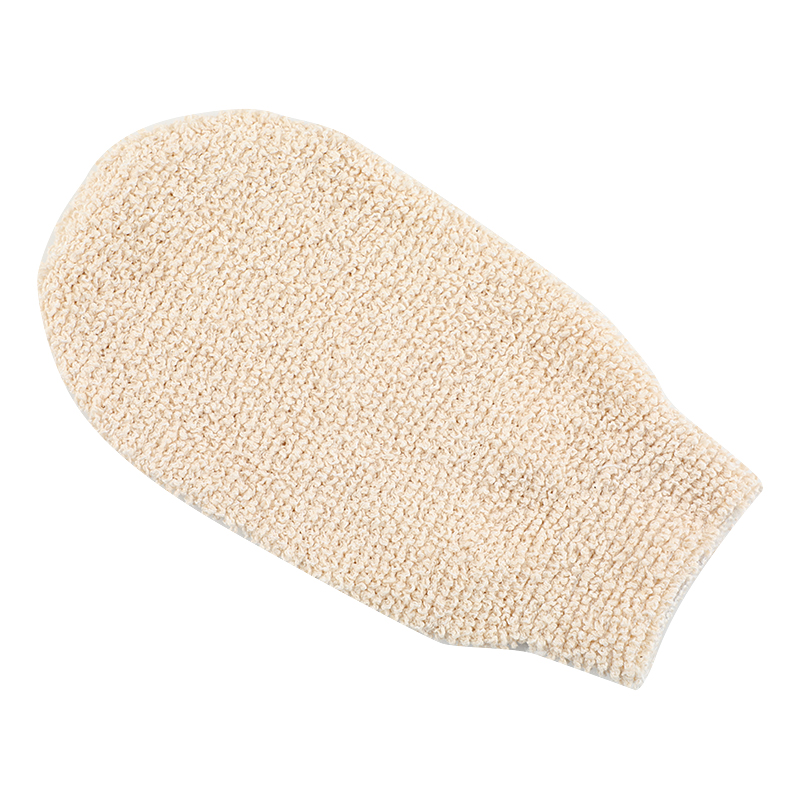 Natural Hemp and Natural Bamboo Fiber Bath Shower Gloves Mitt for Exfoliating and Body Scrubber
