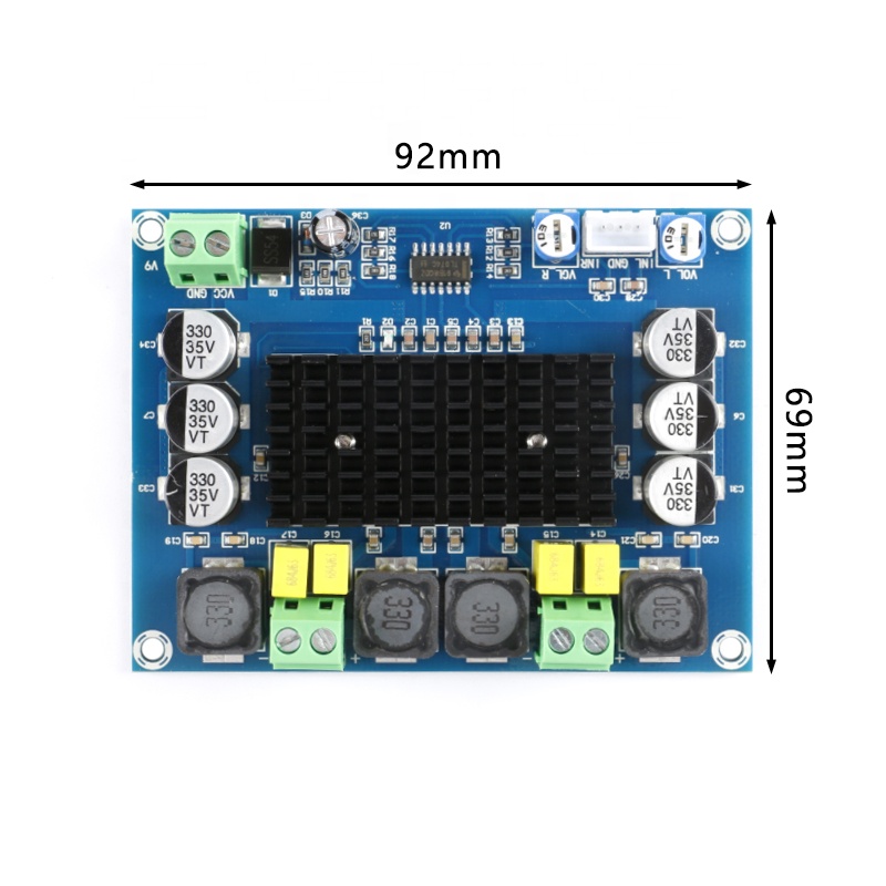 XH-M543 TDA3116D2 2X120W класса D двухканальный цифровой усилитель мощности аудио Плата усилителя