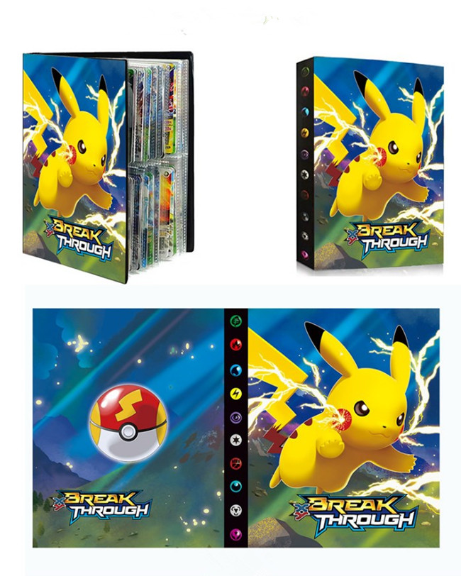 Hot Selling Pokemoned Trading Card Binder Holder Poke Mon Collection Card Storage Album Card Holder