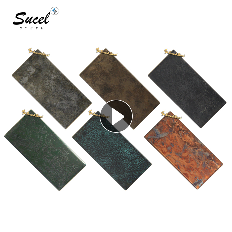 Sucel Art Pvd Decoration 316 Color 304 4X8 Stainless Steel Sheet Plate Flat Sheet Antique Finished For Wall Panels