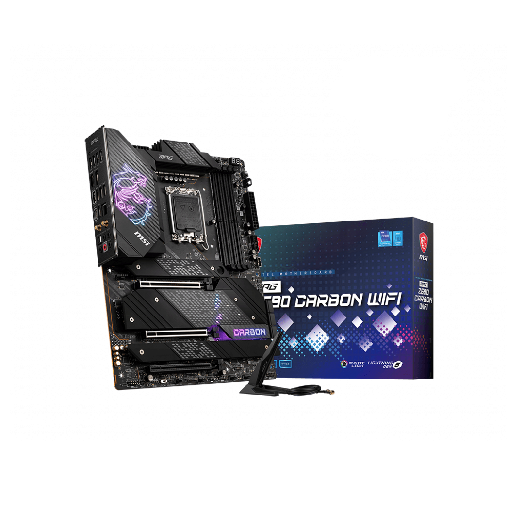 Совершенно новый игровой карбоновый Wi-Fi разъем MSI Z490 LGA1200 для игрового настольного ПК материнская плата Z590 поддержка процессора 11-го поколения