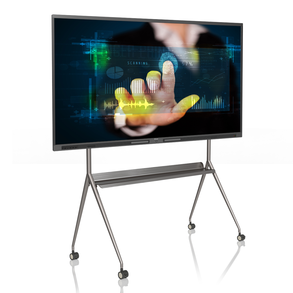86 дюймов инфракрасный сенсорный экран с разрешением 4k с ЖК-дисплеем 10 точек касания емкостный сенсорный экран-в-одном: высокотехнологичная Интерактивная ТВ доски для Конференции