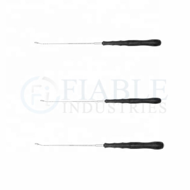 Curette/костная каретка/каретка с черной силиконовой ручкой правые/ортопедические инструменты