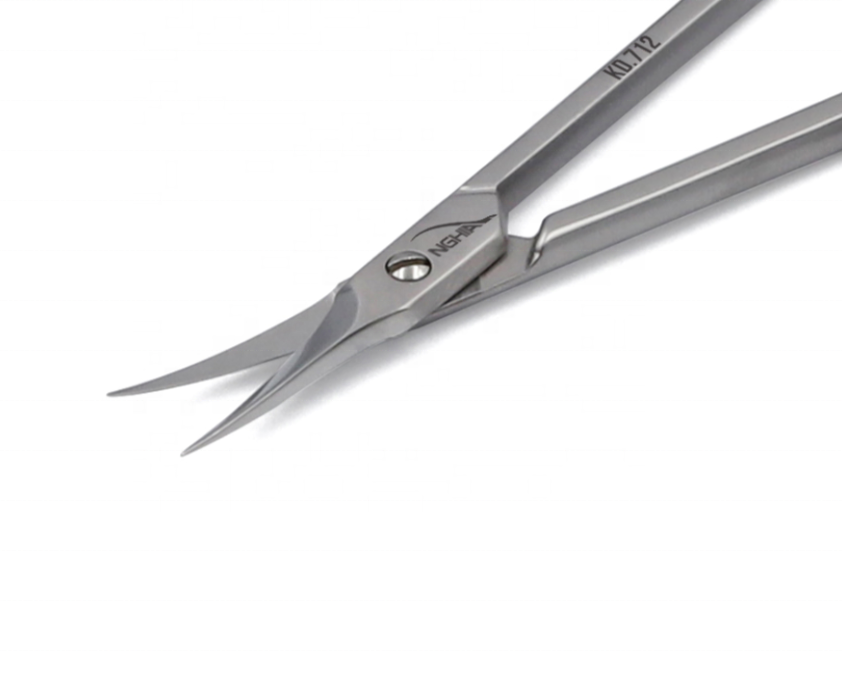 Nghia Nippers Professional KD-712 Manicure Scissors Straight Stainless Steel Beauty Cuticle Scissors for Nail Cuticle Cutting