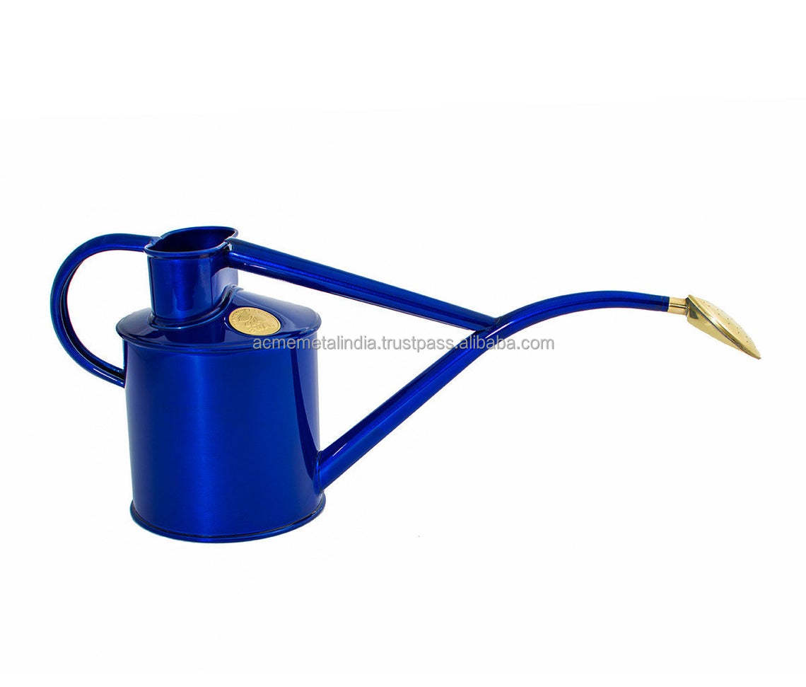 Room Watering Can Haws 1ltr Sapphire Blue Powder Coated Unique Modern Fancy Home Balcony Outdoor Garden Decorative Watering Can