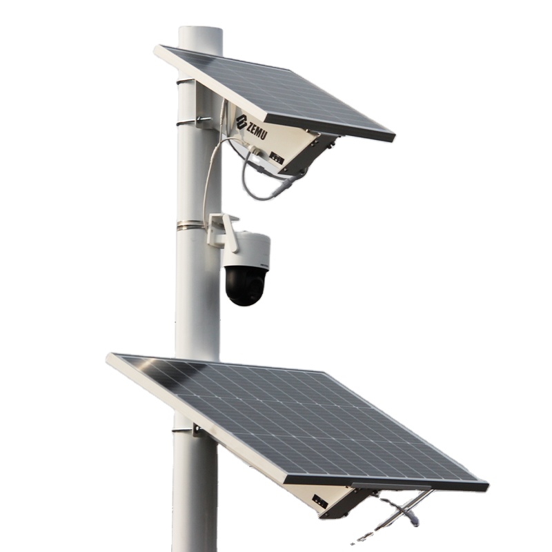 Wireless Install Solar Panel for Camera CCTV System Solar 80W Panel Hot Product 12V Output Built-in Li Battery Solar Power Kit