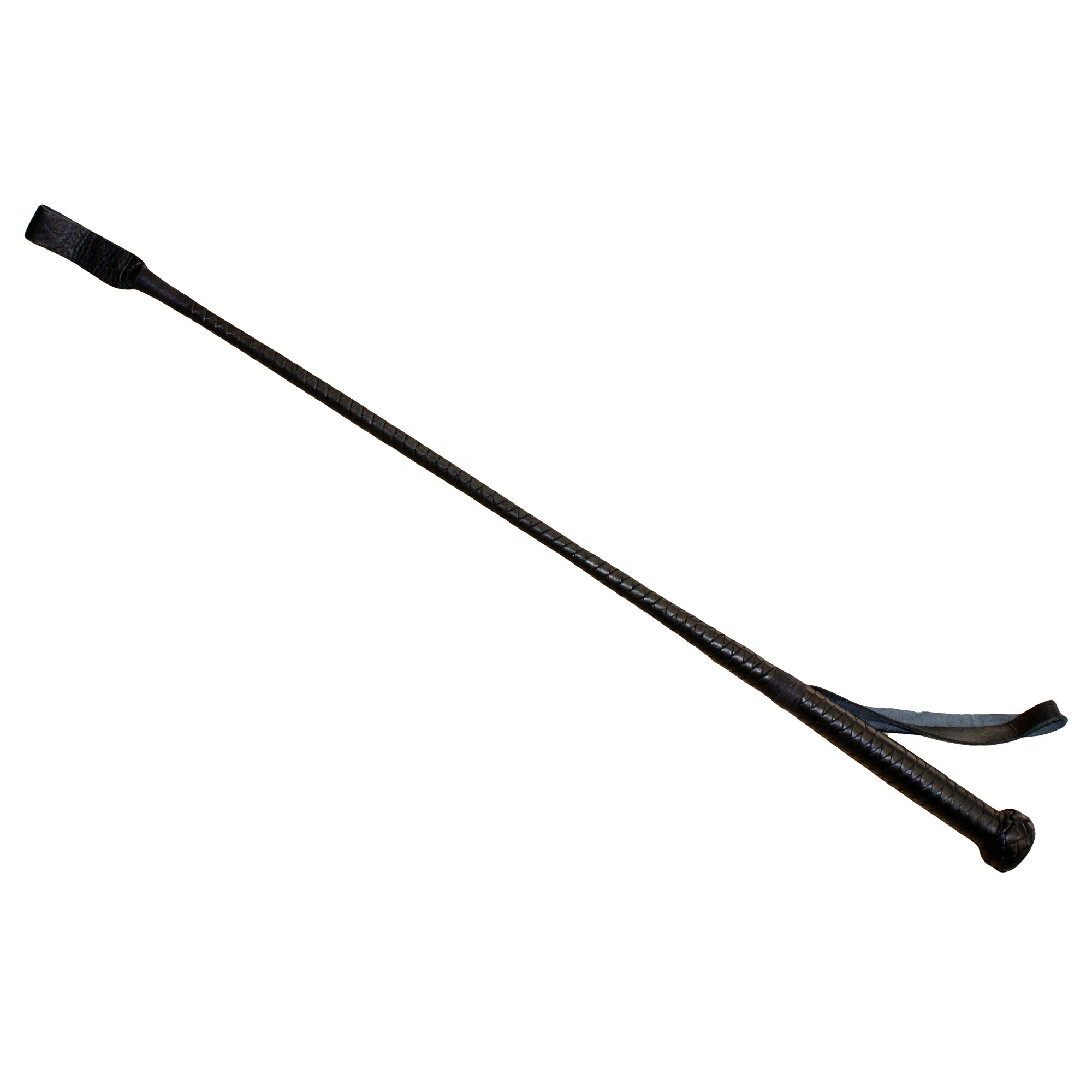 LEATHER BULLWHIPS CROP STICK FLEXIBLE FIBRE INSIDE BLACK HEART SLAPPER