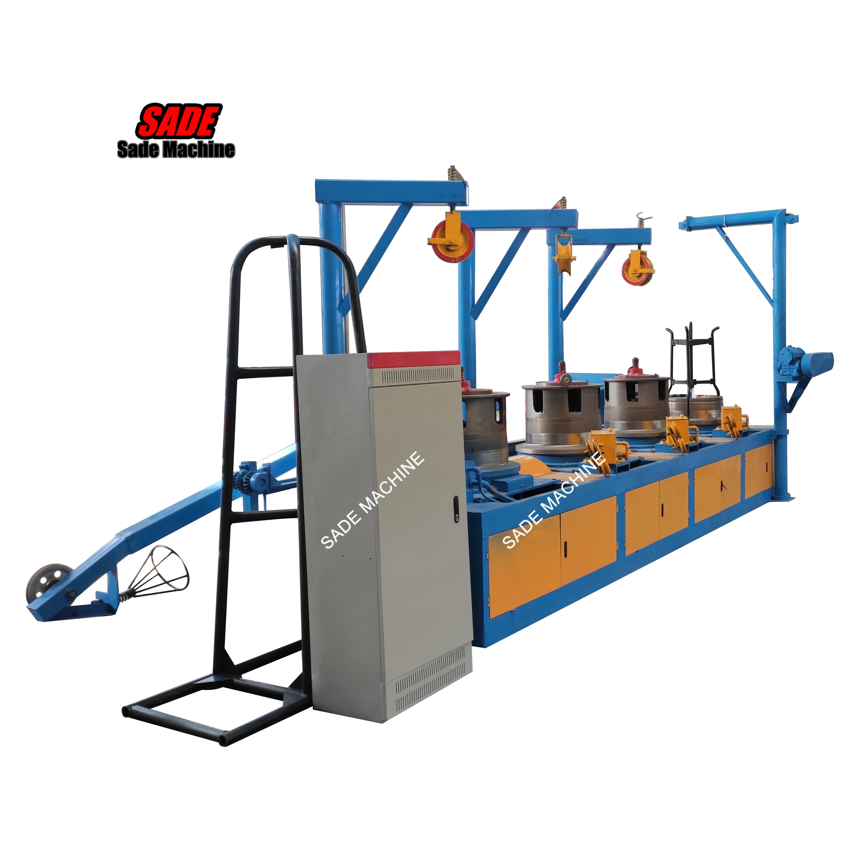 Straight Line/Pulley Type Mild Steel Wire drawing machine manufacturer with low factory price 