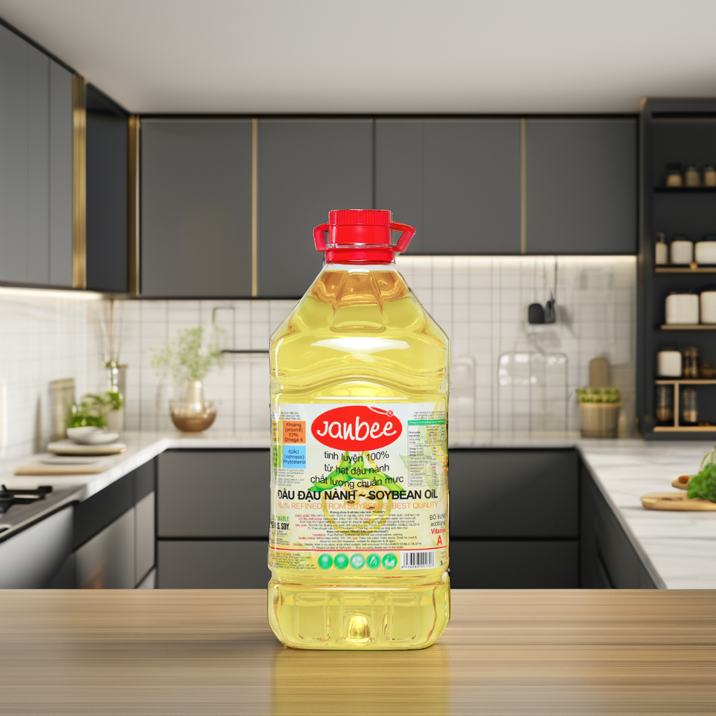 Soybean oil ingredients 100% from refined soybean oil High Quality without preservatives from Vietnam refined soybean oil 5L