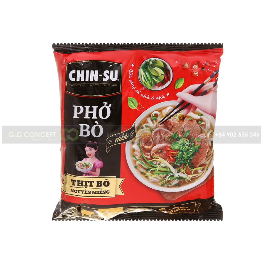 Chinsu Beef Rice Noodle Soup For Sale At Reasonable Price Suitable For All Tastes 32g Quick Cook In 3 - 5 Minutes