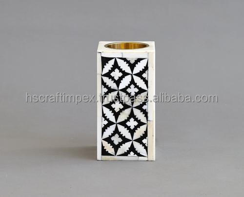 quality multicolor bone inlay/mother of pearl inlay cone shape bakhoor burner/mubkhar/incense censer burner