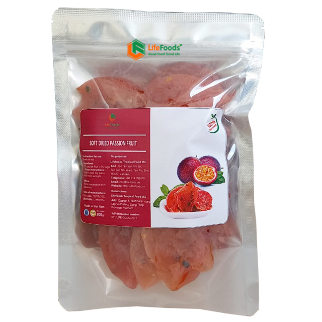 Dried Passion Fruit Products Soft Snack Type Whole Shape Nutrition Packed Quality Dried Passion Fruit Vietnam Wholesale