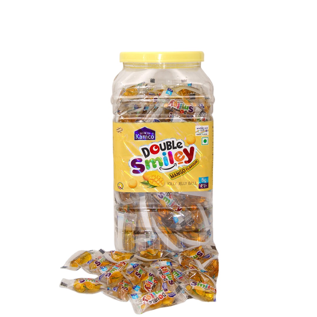 Export Quality Double Smiley Mango Flavoured Jolly Jelly Ball | Double Smiley Mango Flavour Jolly Jelly