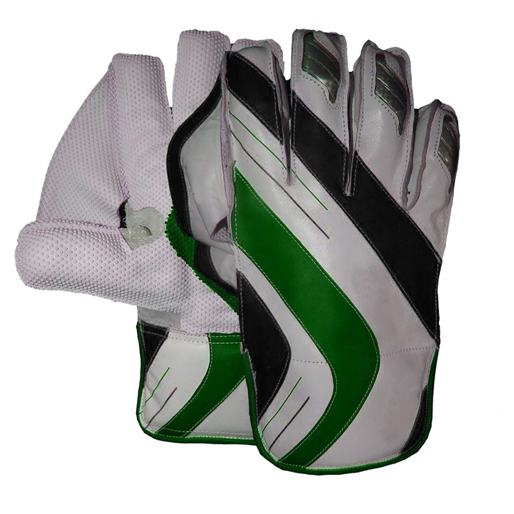 Cricket Wicket Keeping Gloves Pure Leather High Quality Material Adult Small