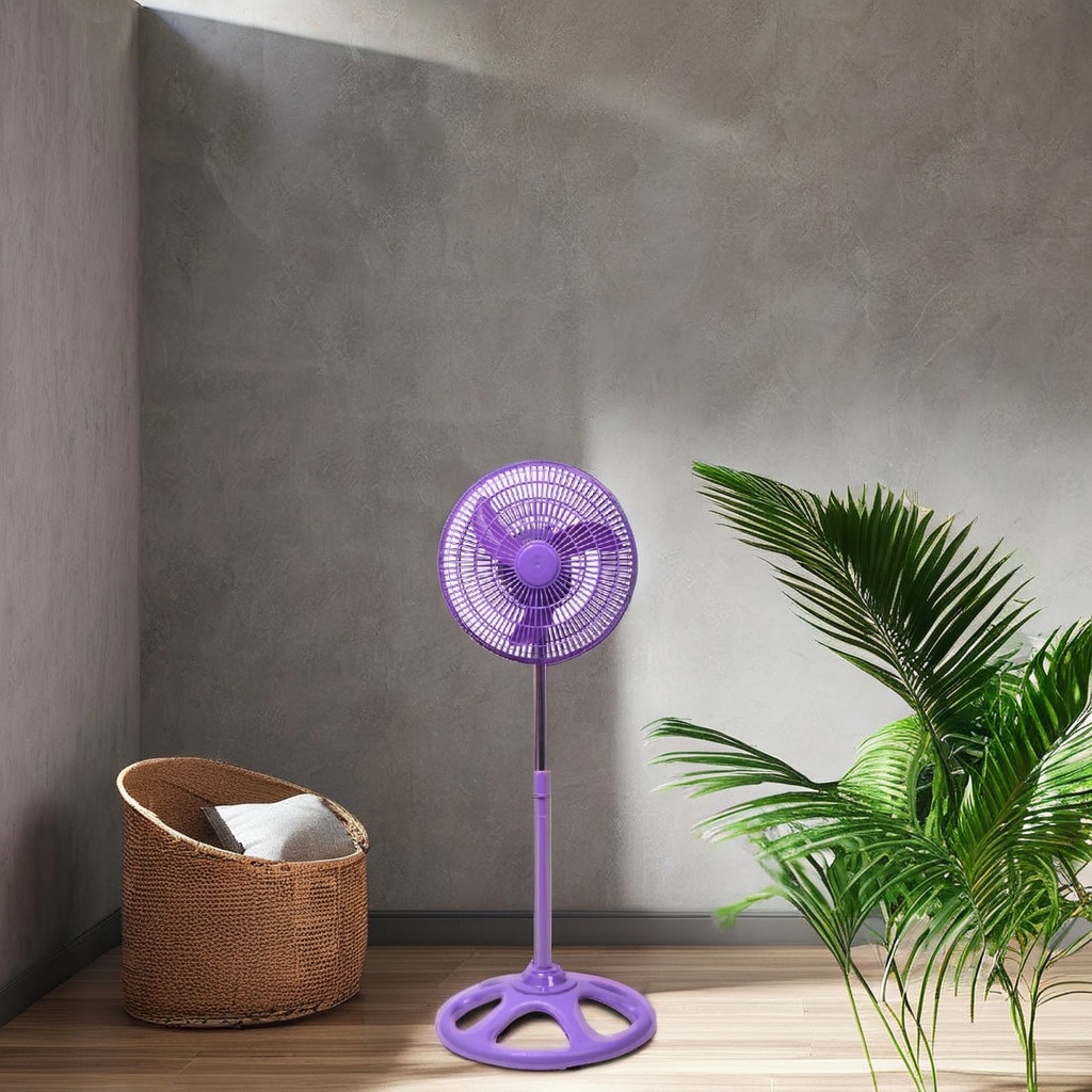 10 Inch Portable Plastic Stand Fan Table Tower Pedestal Large Air Flow Electric Cooling Fans Household Use Colorful Options