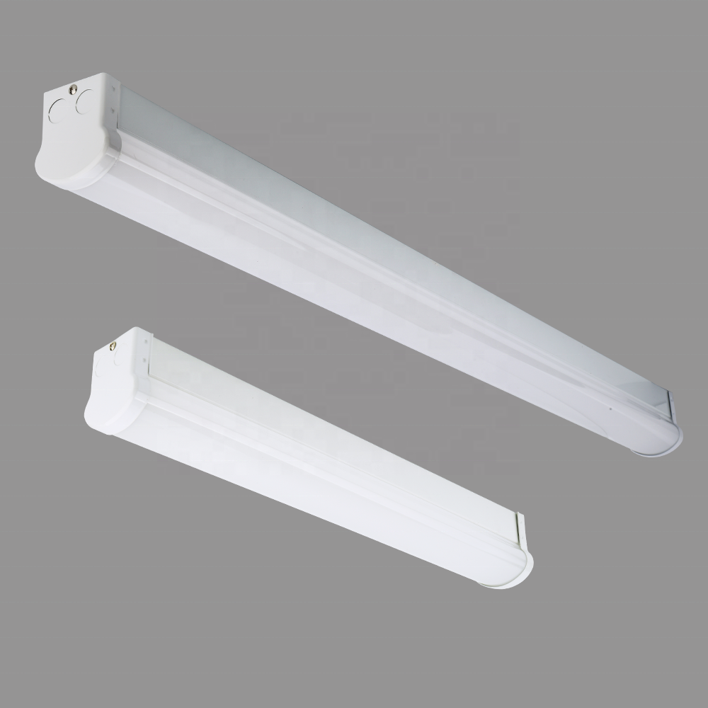 US Stock LED Linear Batten Light 4ft 8ft strip CCT Power tunable dlc linkable led shop Strip light fixtures