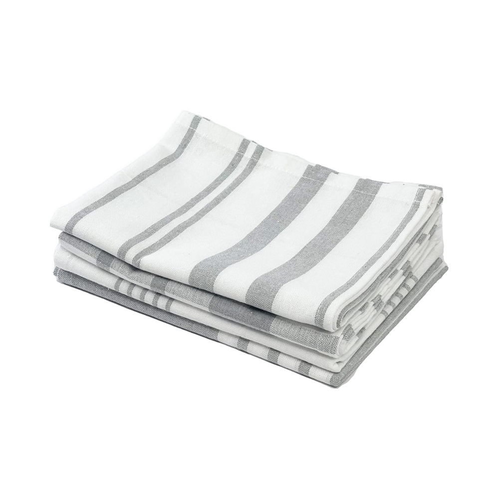 100% Cotton Kitchen Towel Quick-Dry Reusable Square Floral Embroidered Dish Towel Woven Bleached Technique Home Children