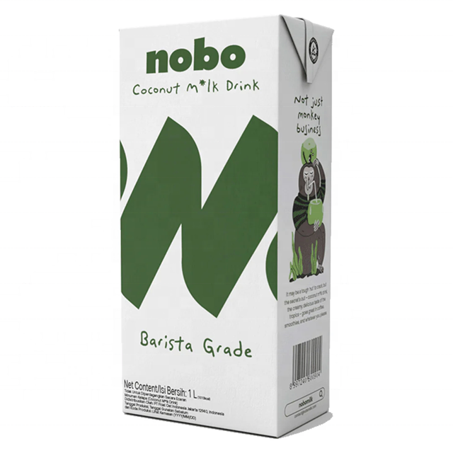 Nobo Barista Grade UHT Milk Coconut Flavor Lactose and Cholesterol Free Nobo Coconut Milk Drinks Barista Grade Lactose Free