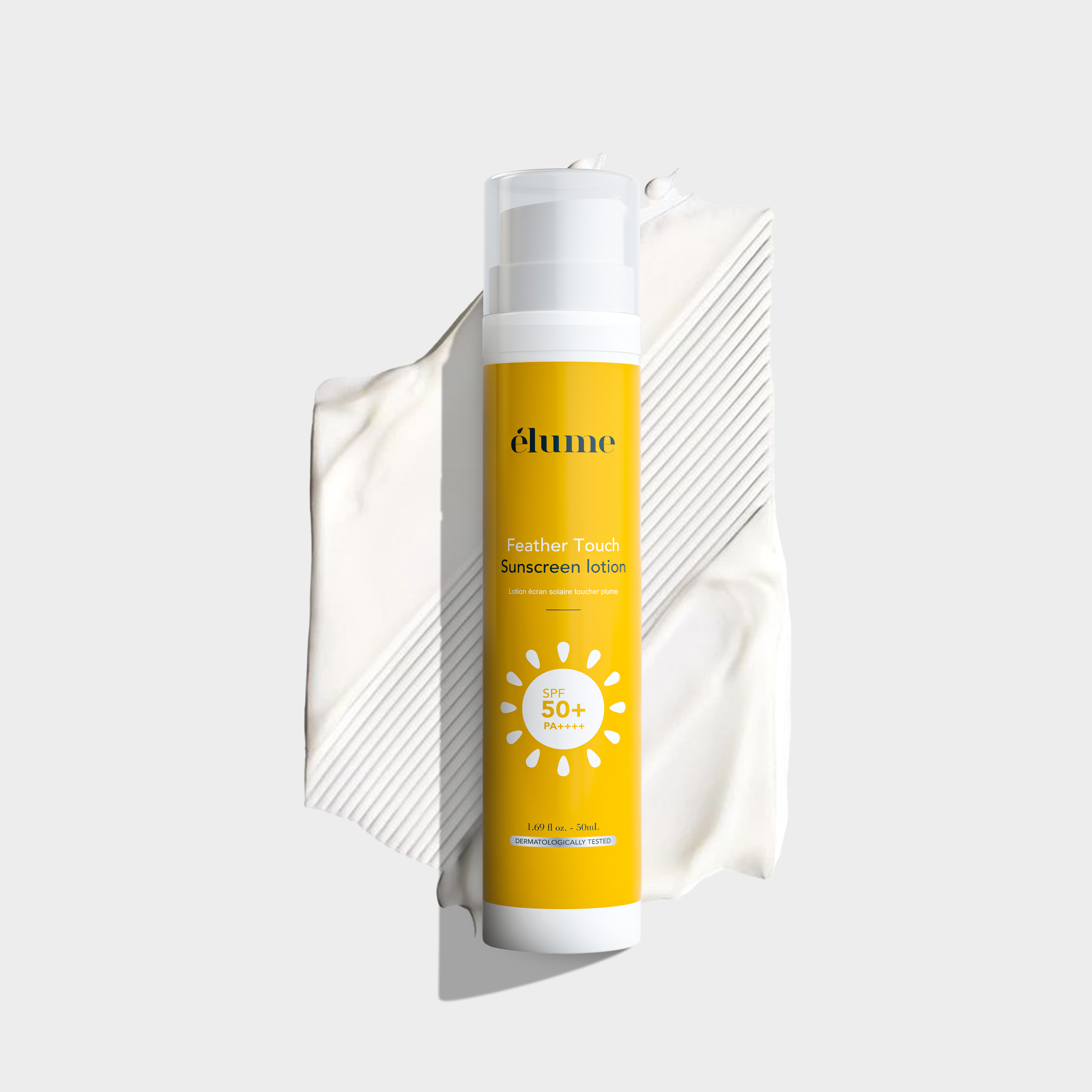 Elume Feather Touch Sunscreen Lotion with SPF 50 for sustained protection against UVA UVB Blue Light