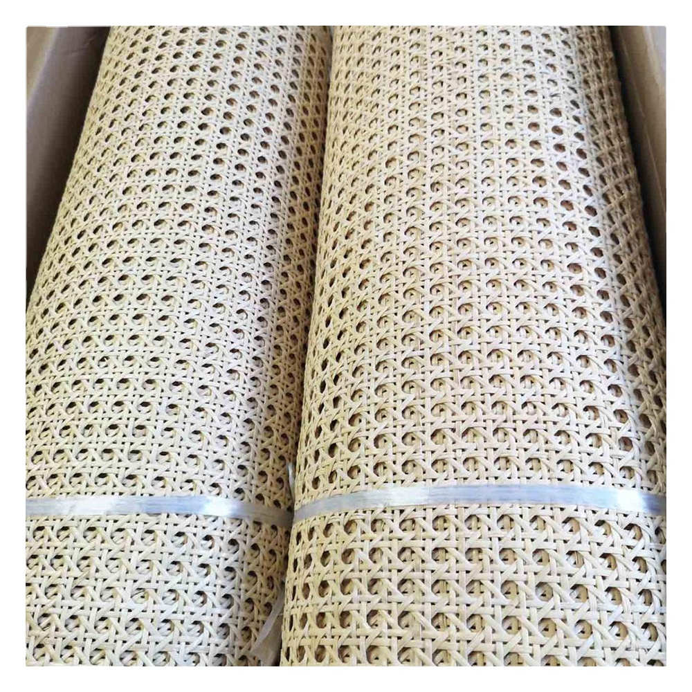 Handcraft Polished Rattan Cane Webbing with Skin High Quality Rattan Woven Material for Chair Mechanisms