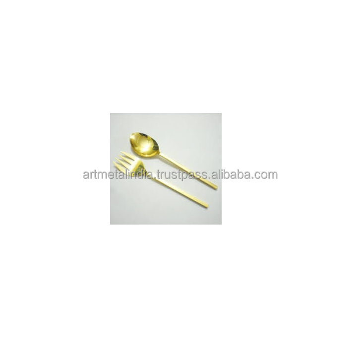 HANDMADE CUSTOMIZED METAL SALAD SERVER IN NEW LOOK