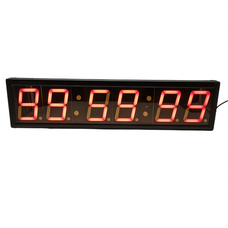 High Quality 4 Inch 6 Digits Red Color Programmable Multifunctional Crossfit Timer