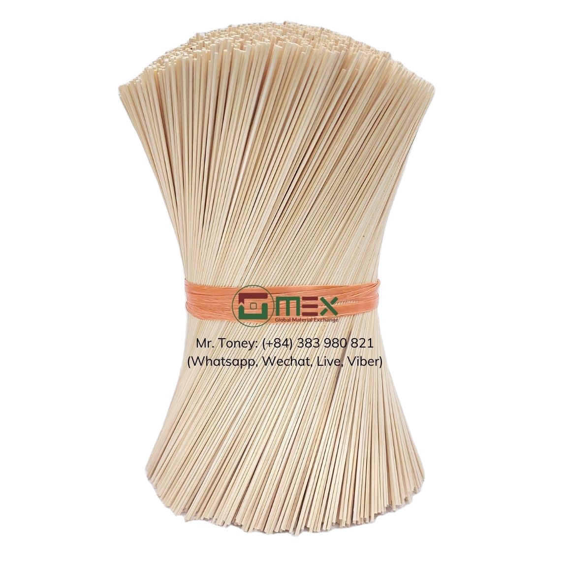 Hot Sale Brightly Colored Natural Bleached Bamboo Sticks Vietnam round Shape Raw Materials for Incense/Agarbatti Making