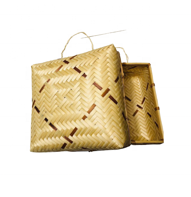 Vietnam bamboo gift basket - Bamboo Hamper Basket Decorative Baskets