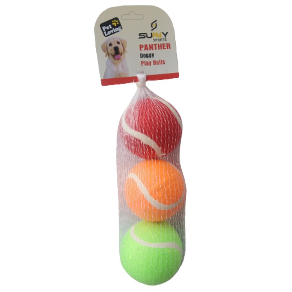 Pet dog tennis ball with custom logo
