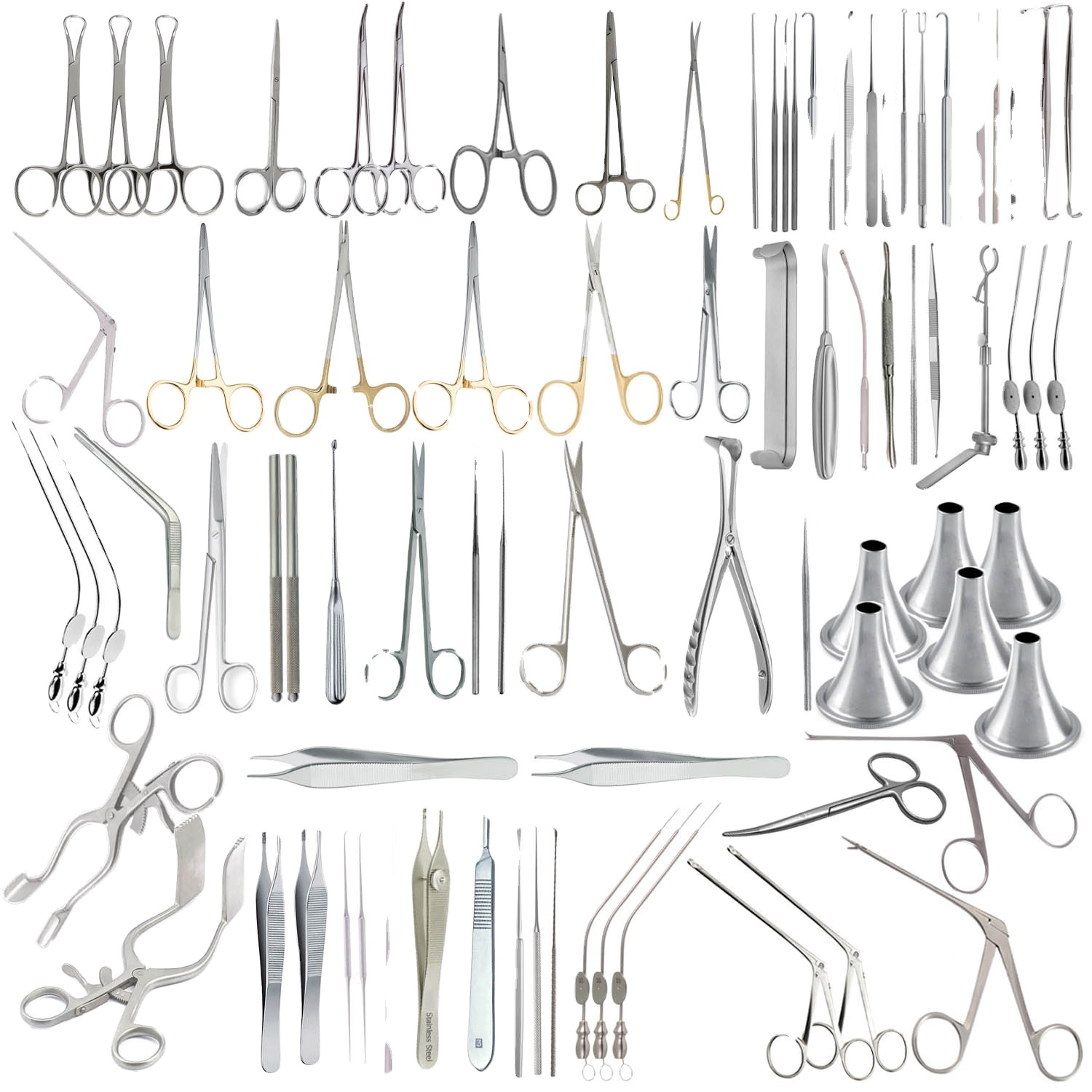 Micro Ear Instrument Set of 104Pcs for Ear Surgery, Ear Surgery Set Tympanoplasty surgery set Ent Instruments
