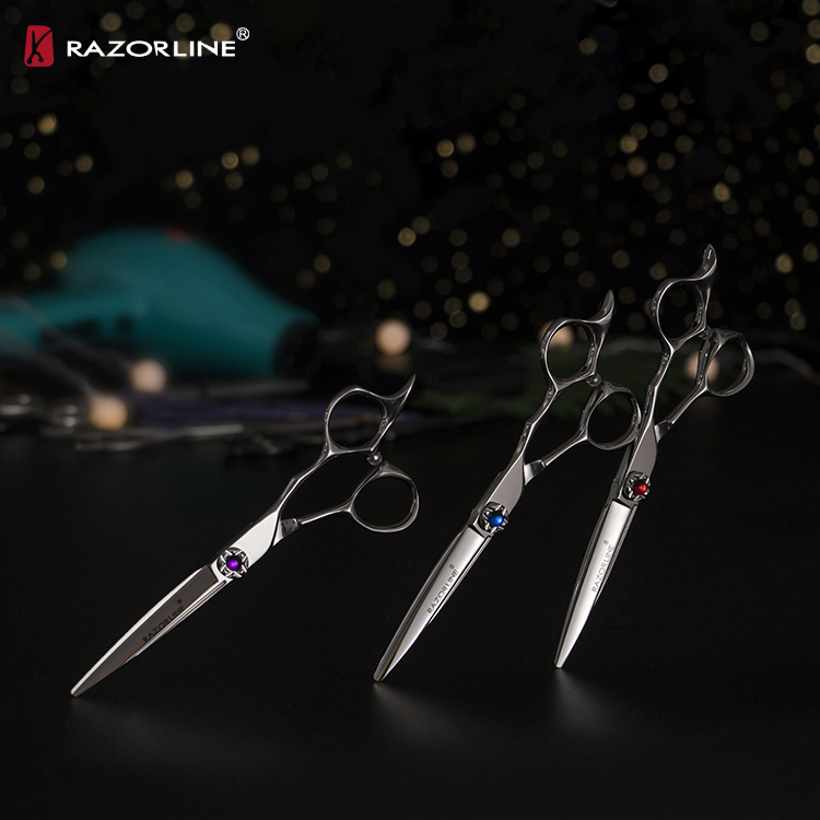 Razorline AK26 горячая Распродажа японские 440C Стальные Ножницы для волос Профессиональные Парикмахерские ножницы