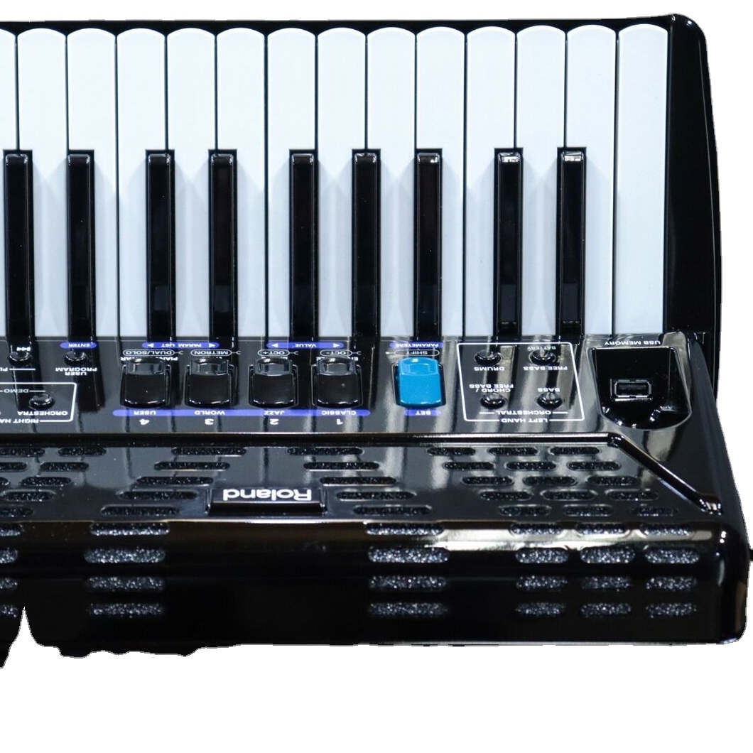 Original New For Roland FR-1X V-Accordion 26-Key 72-Bass Black Digital Piano Accordion