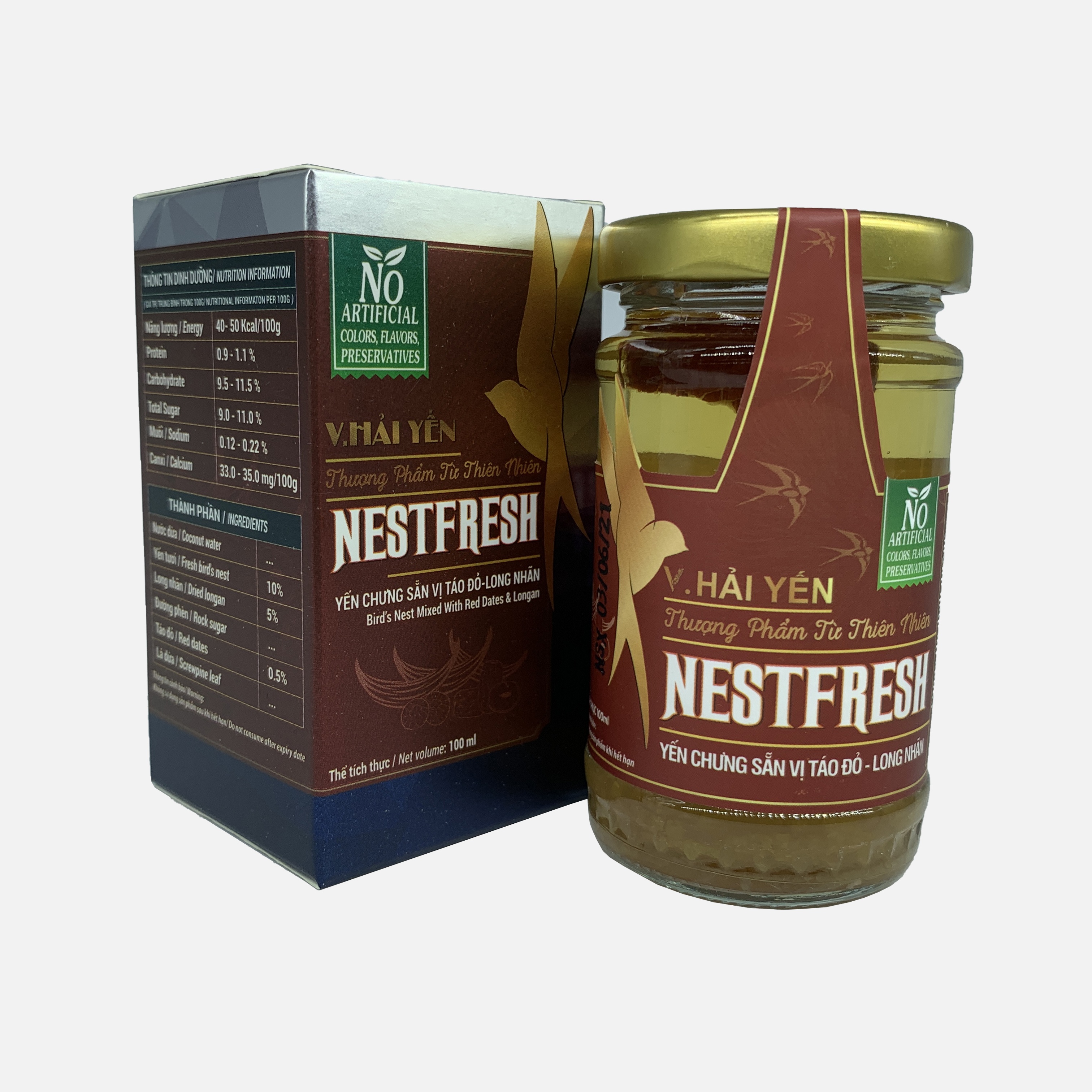 Health Care Products NESTFRESH Bird's Nest Mixed With Red Date and Longan