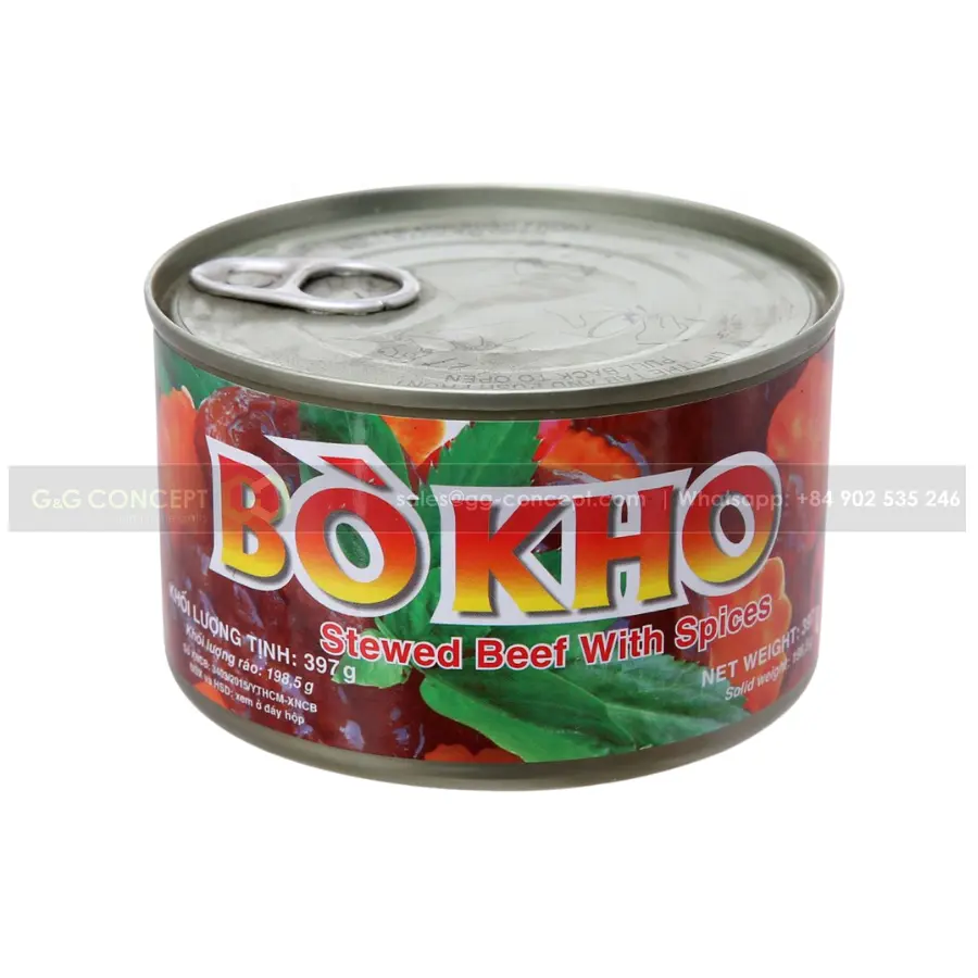 Stewed Beef With Spices Canned New Delicious, Rich Flavor, Attractive, Fully Supplemented With Nutrients From Beef