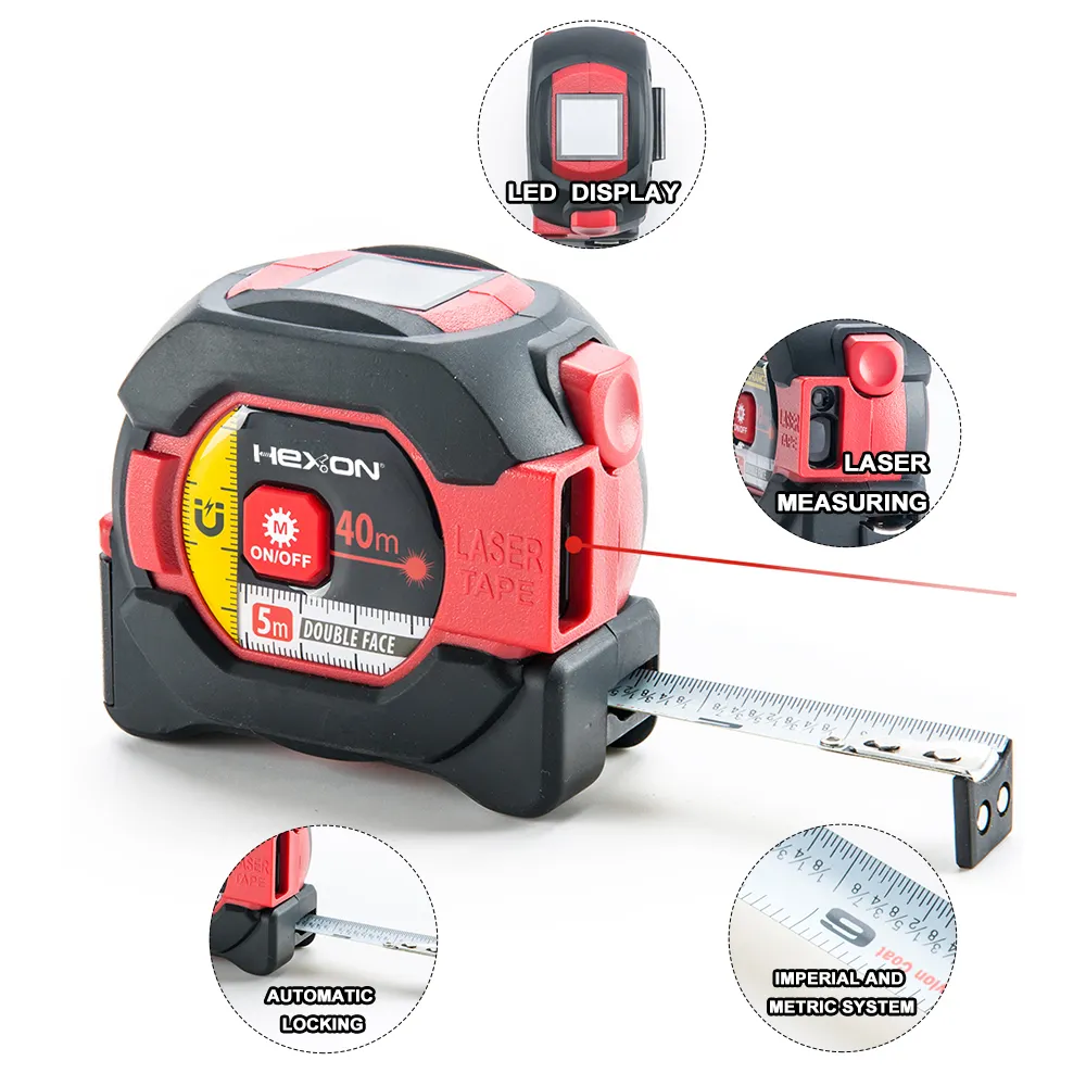 Multifunction lcd display laser in/m unit digital distance meter measure laser measuring tape
