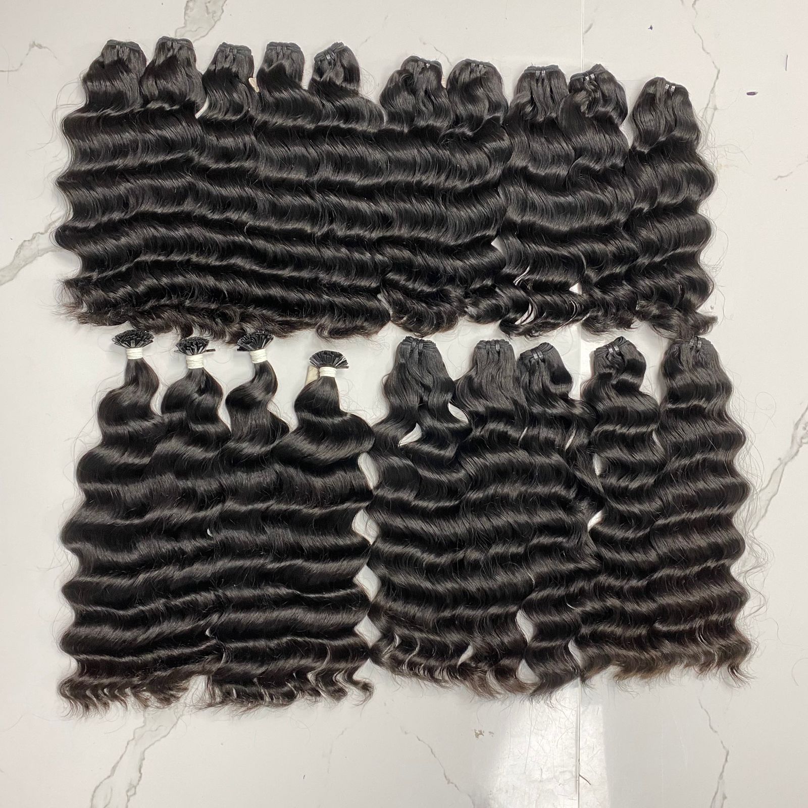 WEFT DEEP WAVY VIETNAMESE RAW REMY HERSHEY HAIR EXTENSIONS HAND TIED WEFT GRADE BEST CHOICE 2024 FOR BLACK WOMEN