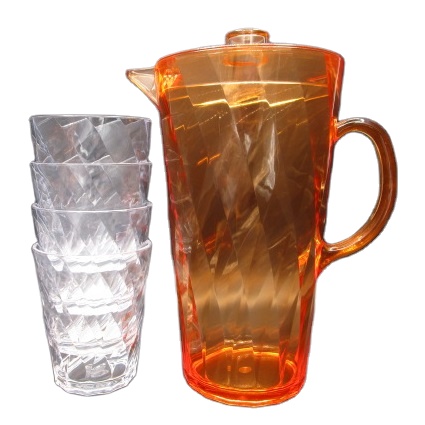 Acrylic Outdoor Water jug and tumbler set