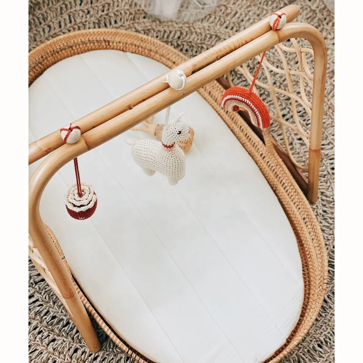 Natural durable high quality rattan baby playgym made in Vietnam